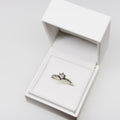14k valkokultainen 0,69ct Timanttisormus