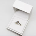 14k valkokultainen 1.04ct Timanttisormus