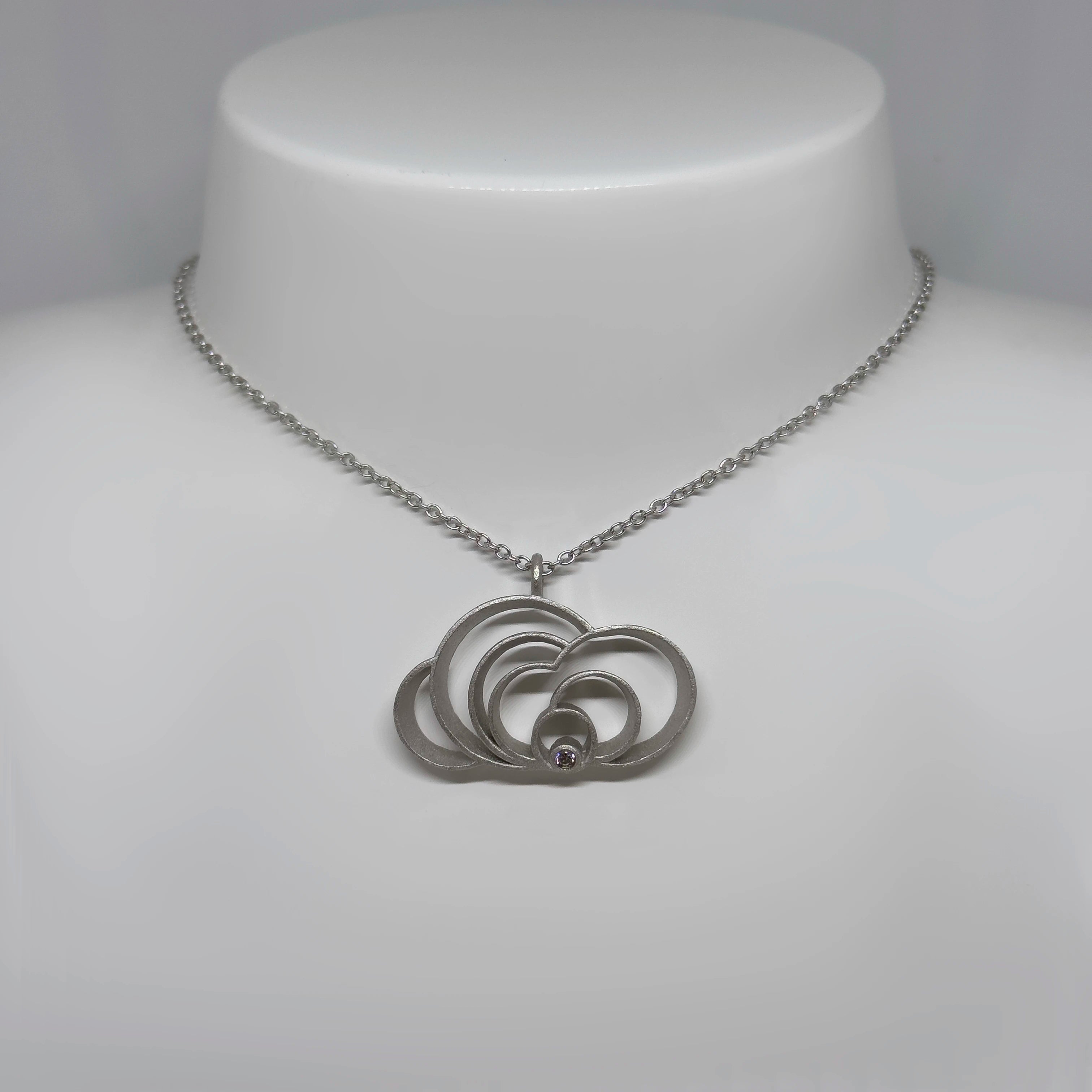 Assi Arnimaa Silver Rainy Day Necklace with Topaz