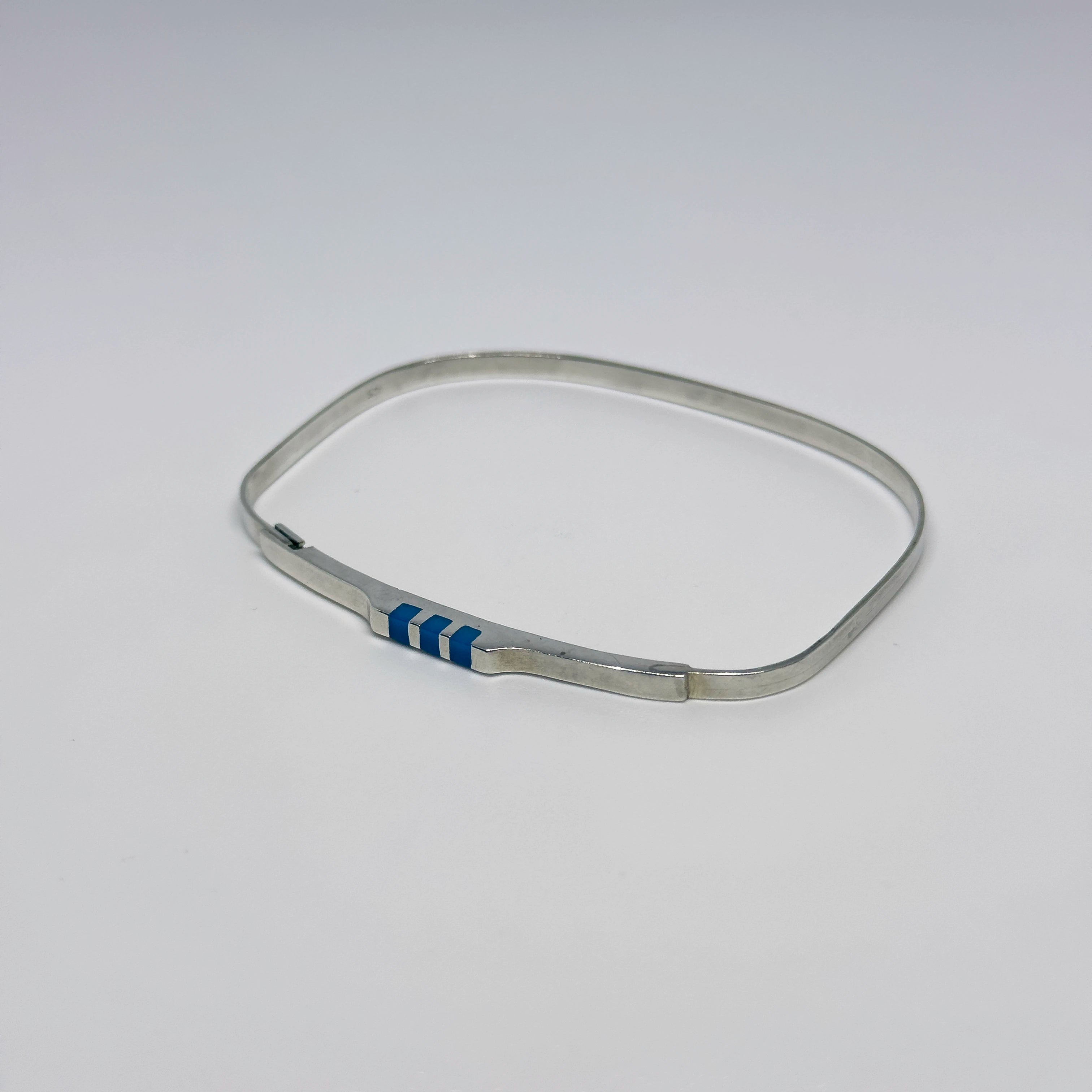 Hopeinen Turkoosi rannekoru