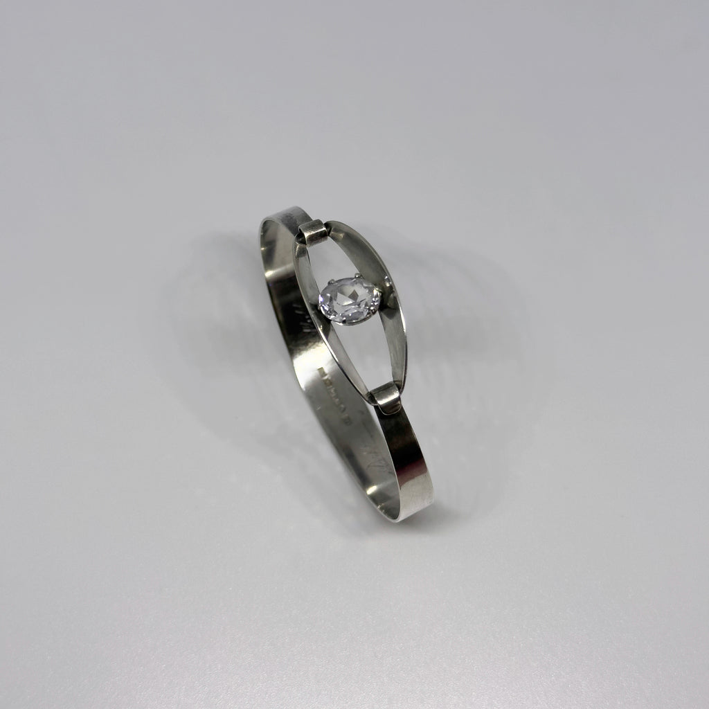 Janne Jouko hopeinen Vuorikristalli rannekoru