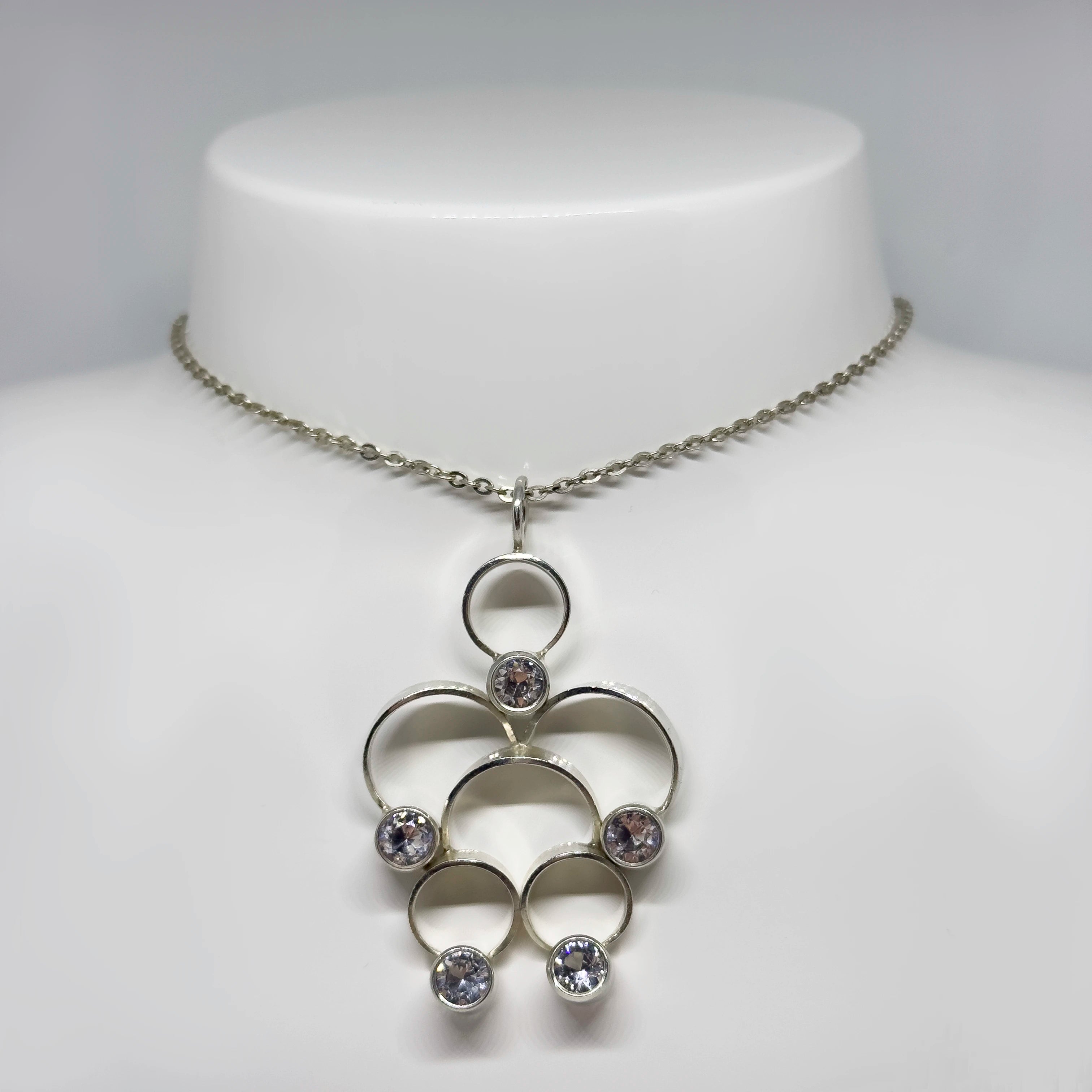 Salovaara hopeinen Vuorikristalli riipus