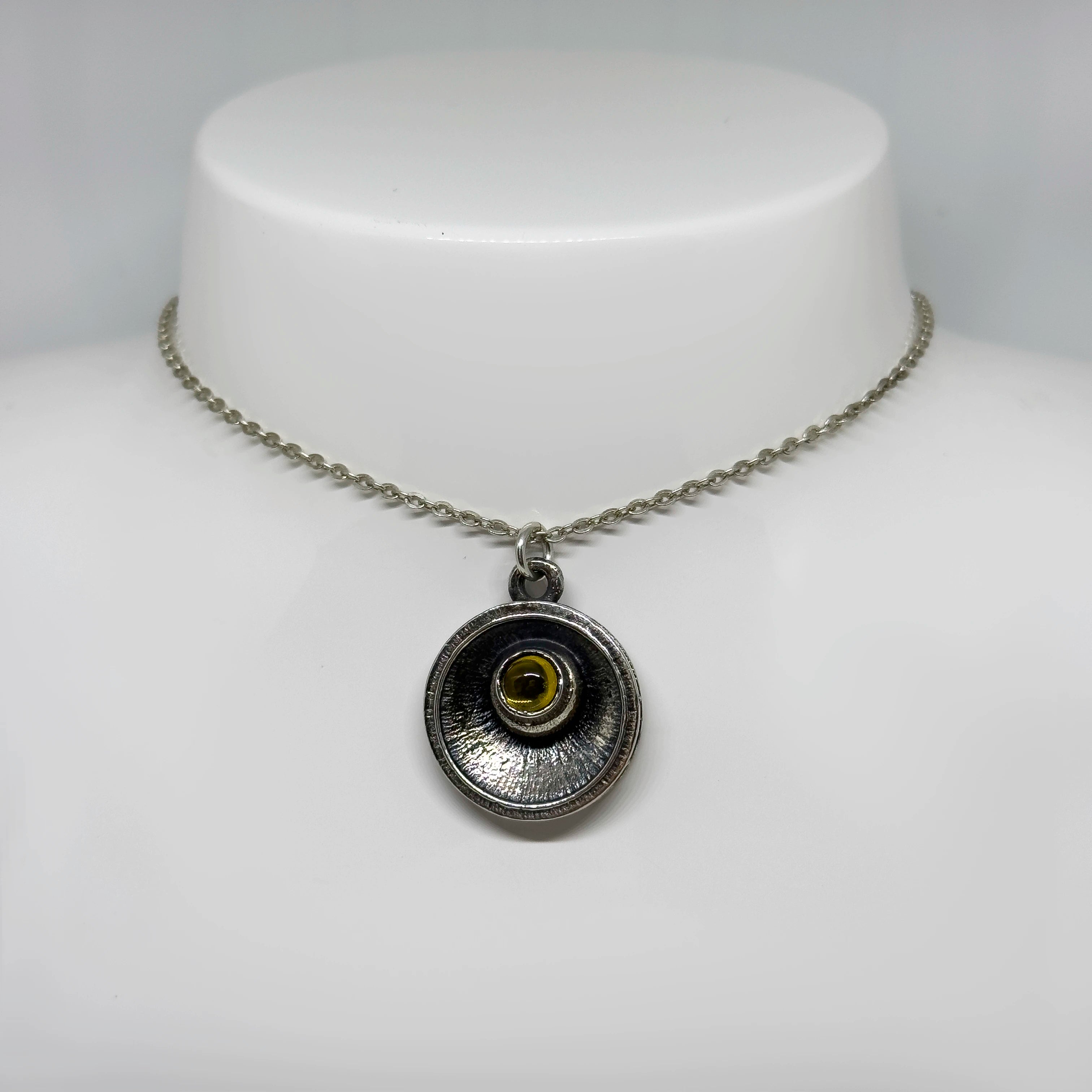 Turun Hopea hopeinen Sitriini riipus