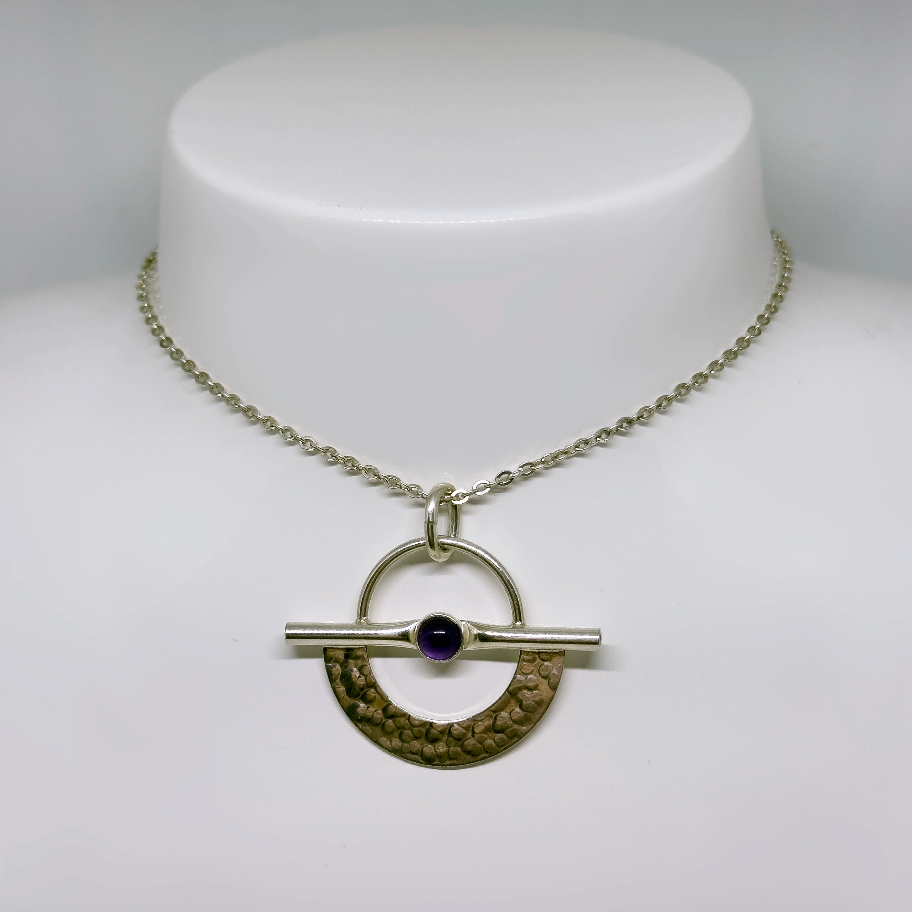 Saurum hopeinen Ametisti riipus