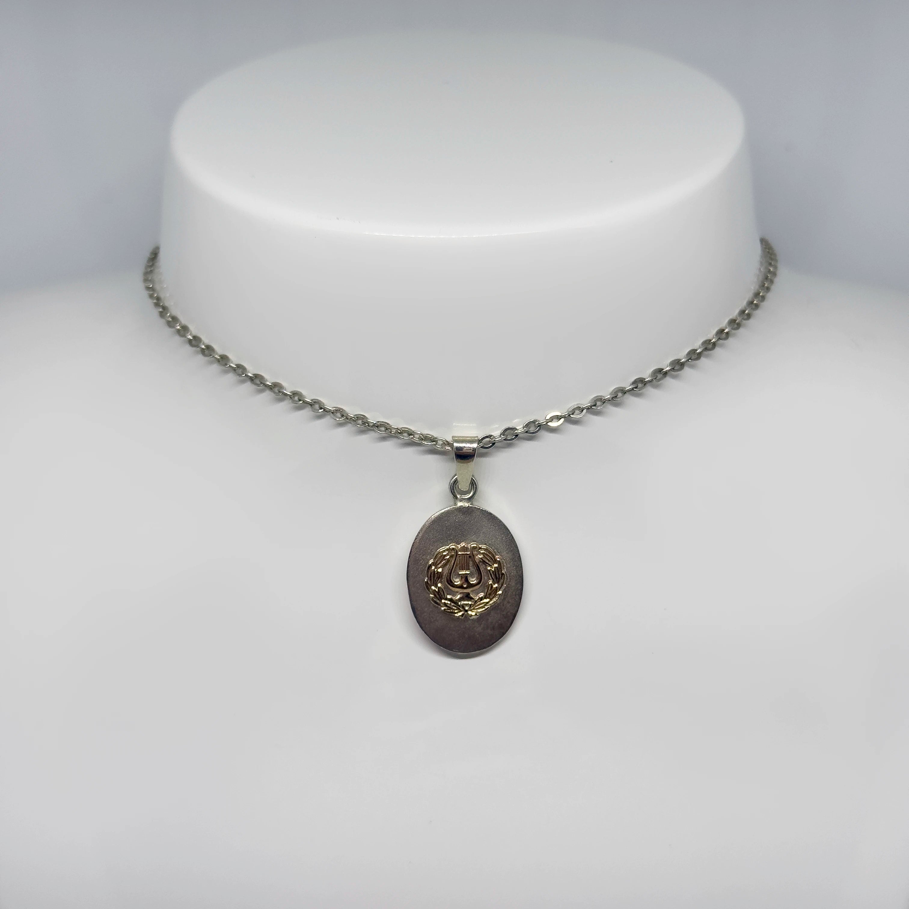 Salovaara hopeinen Lyyra riipus