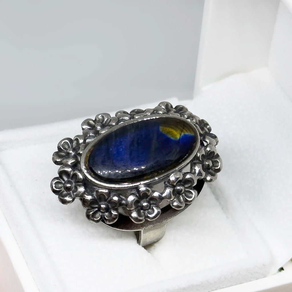 Jorma Laine hopeinen Lemmikki sormus, säädettävä