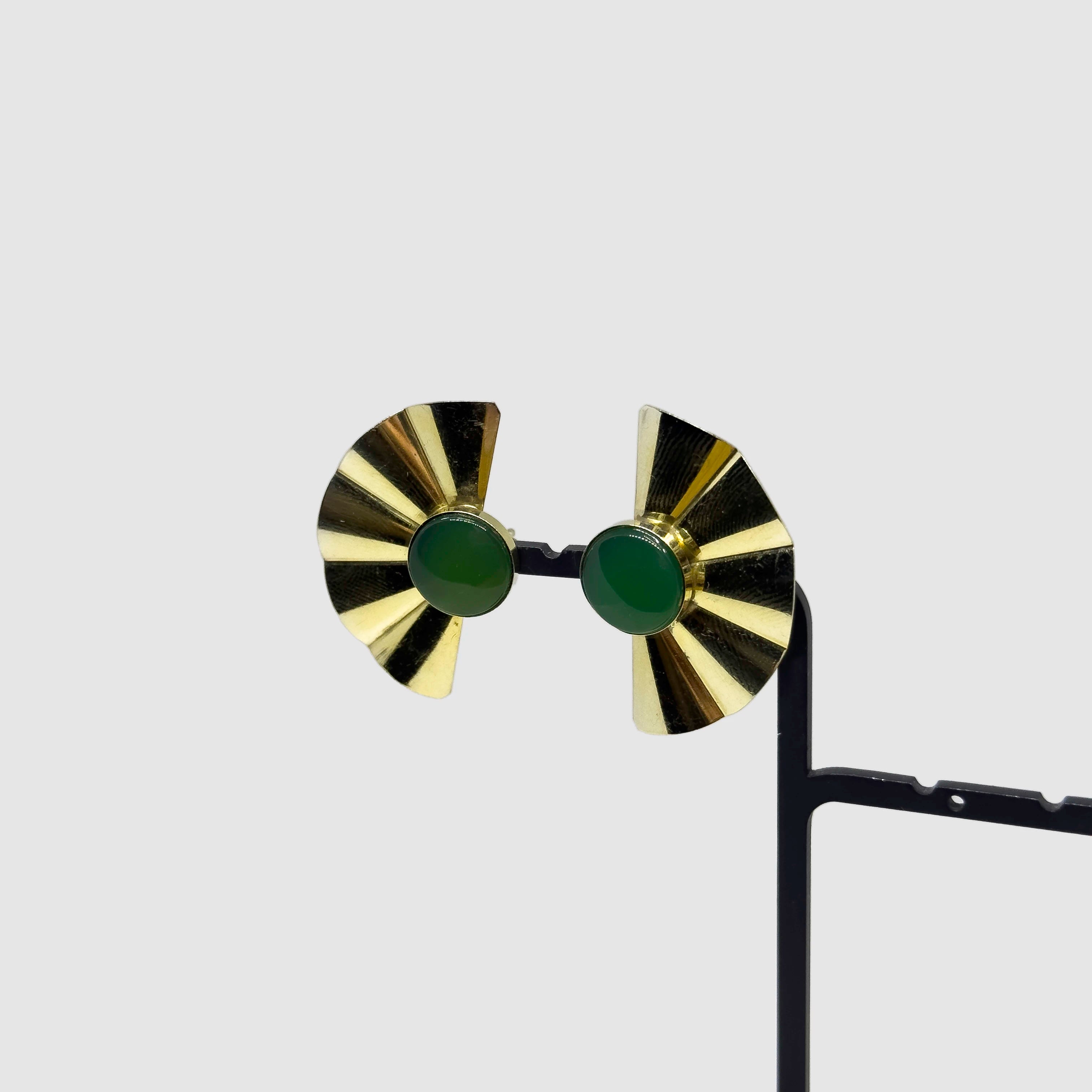 Elis Kauppi kullatut hopeiset Aventuriini korvakorut