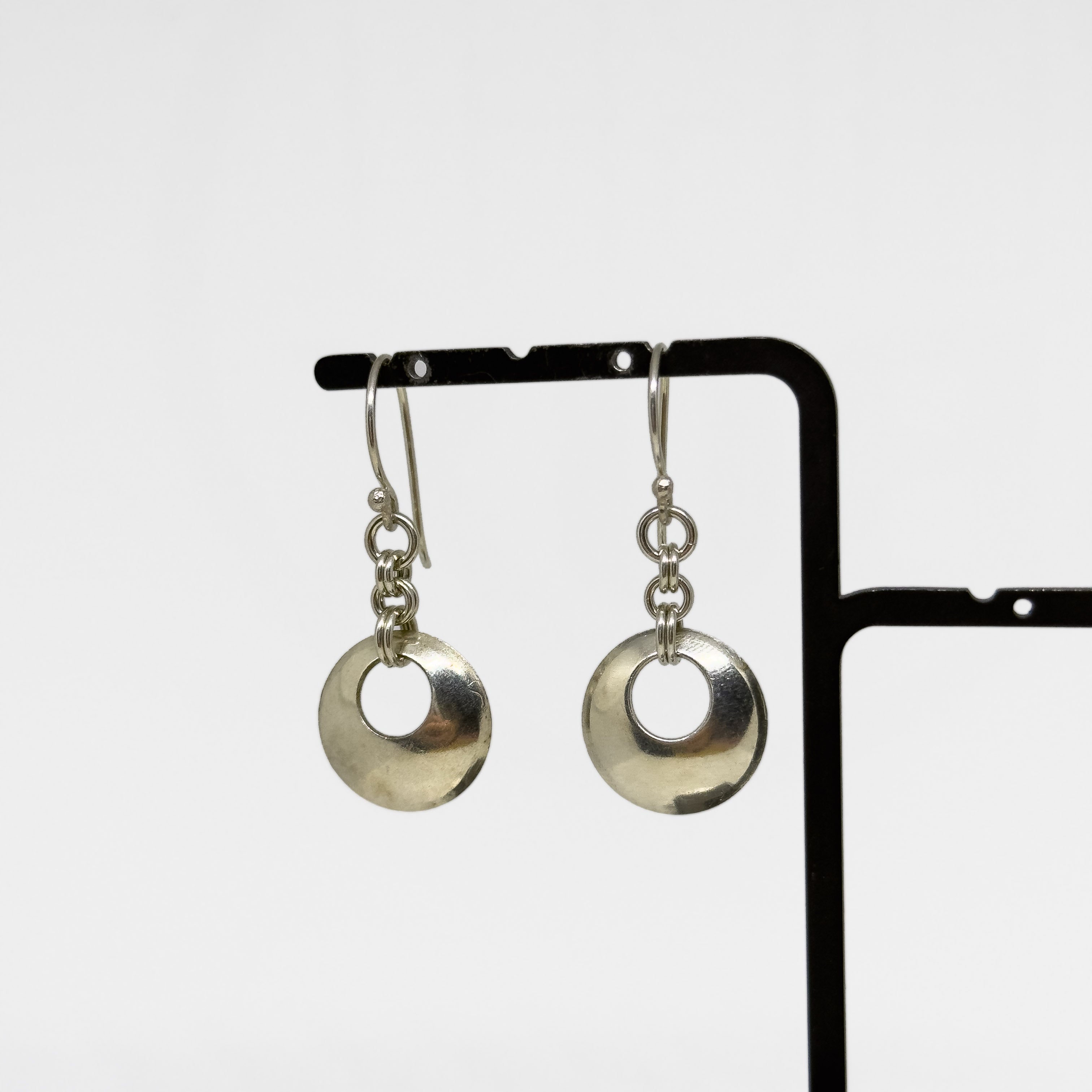 Hopeiset Rengas korvakorut