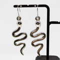 Hopeiset Käärme korvakorut