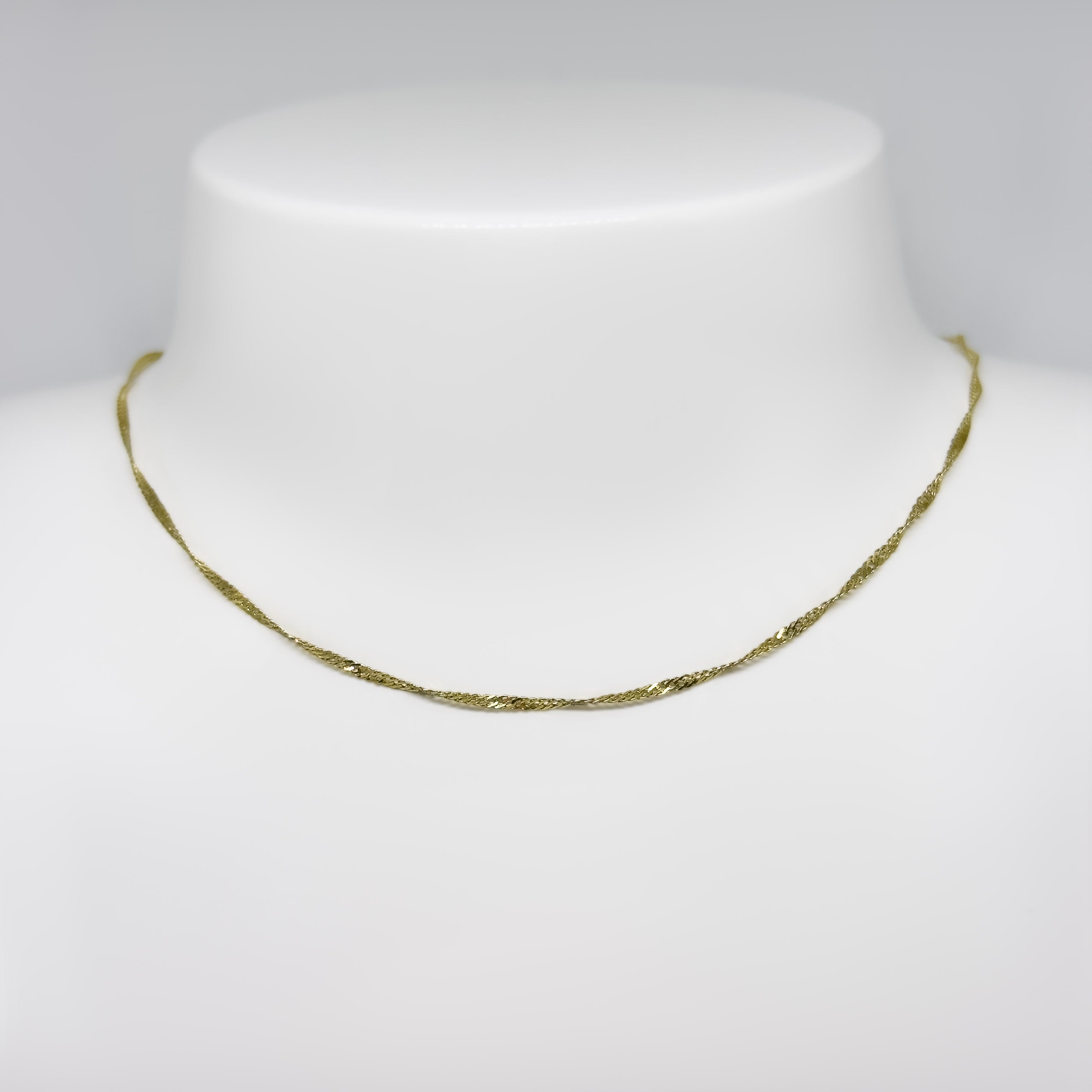 14K Keltakultainen Singapore ketju