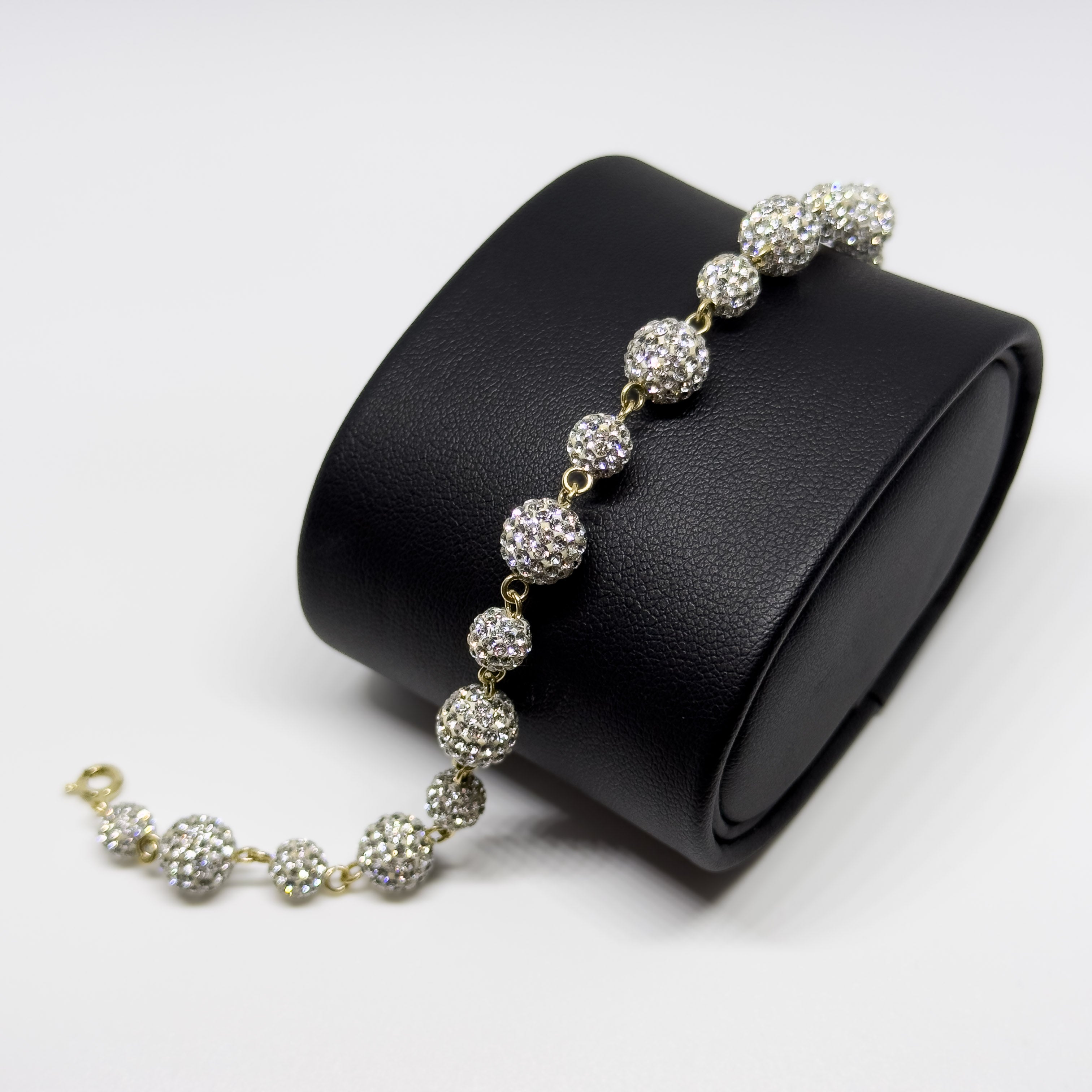 14K Keltakultainen Swarovskin Kristalli rannekoru