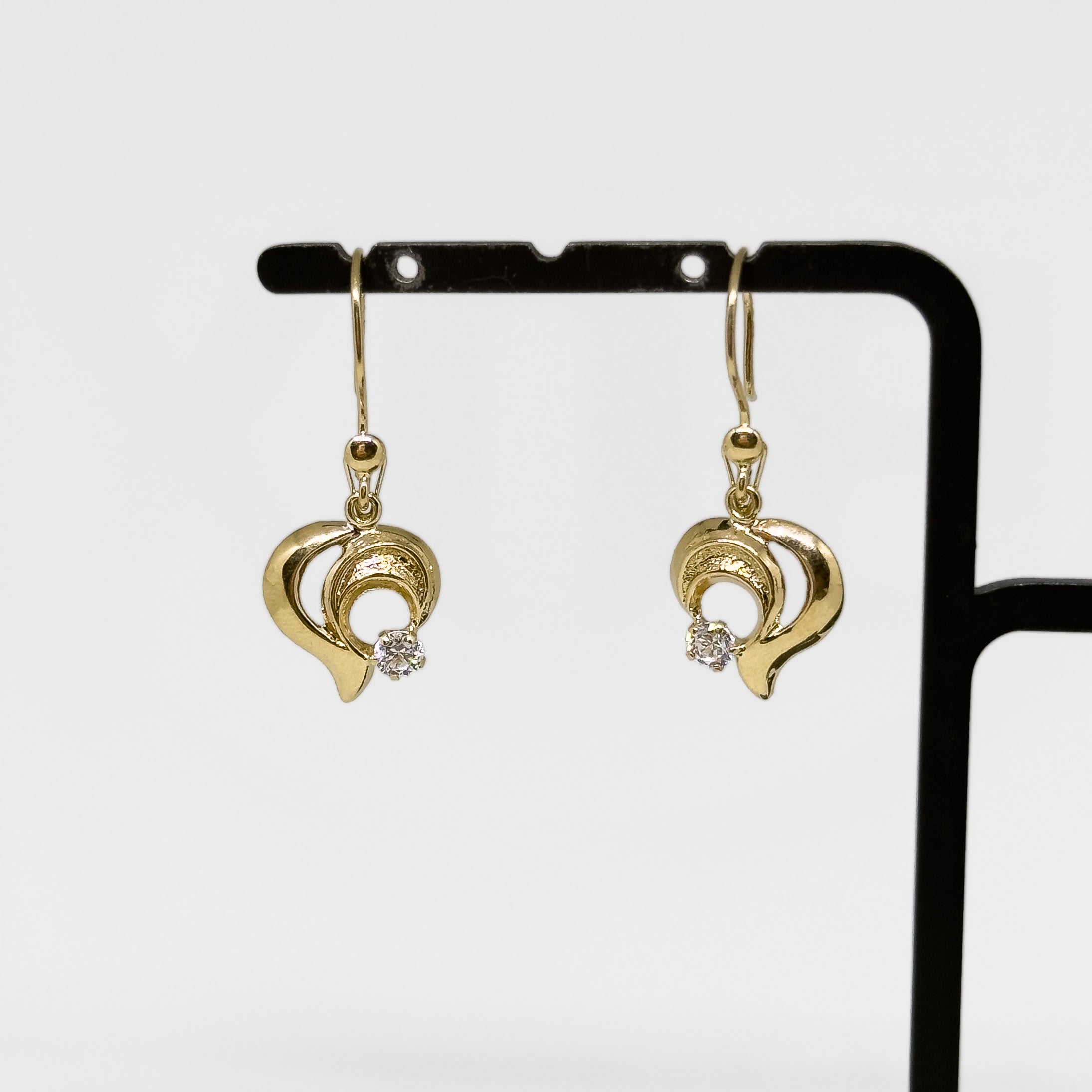 14K Keltakultaiset Zirkonia korvakorut