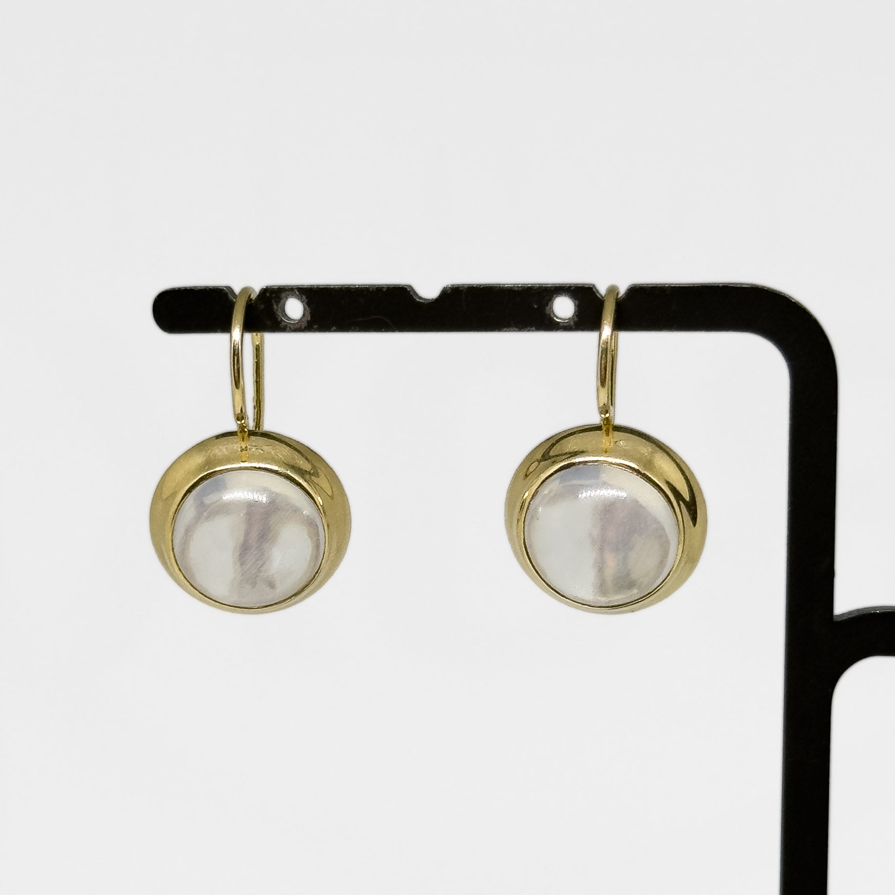 Elis Kauppi 14K Keltakultaiset Kuukivi korvakorut