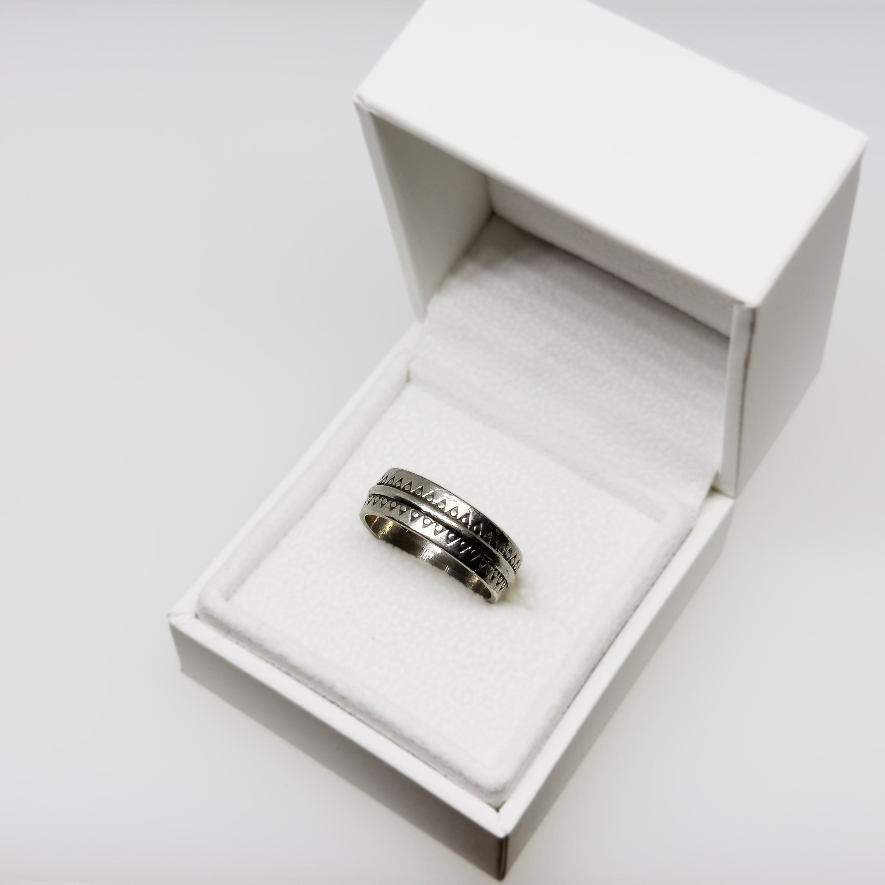 Kalevala Koru silver ring, size 17