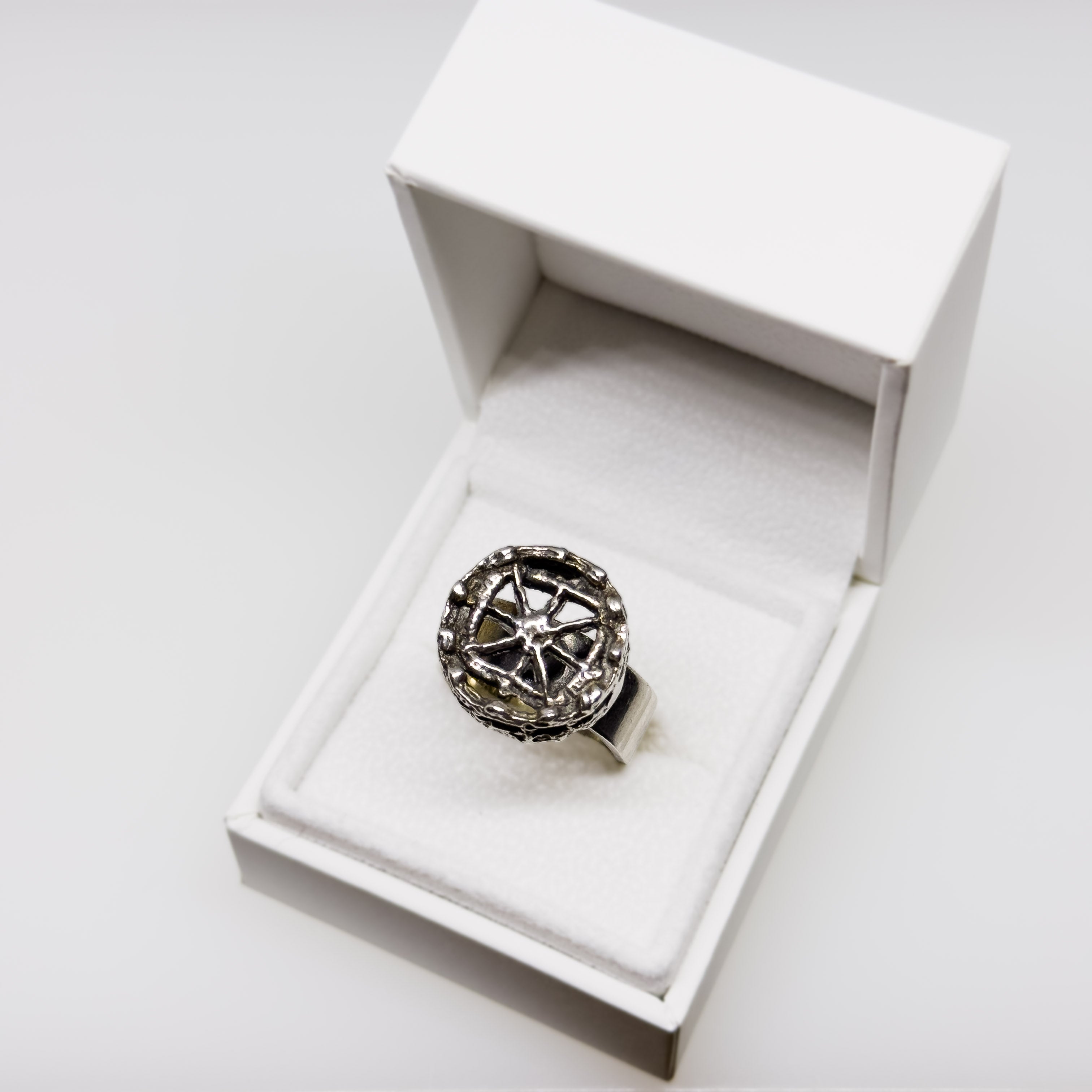 Pentti Sarpaneva silver Lace ring, adjustable