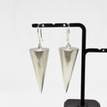 Silver statement earrings