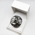 Karl Laine hopeinen Spider sormus