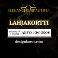 Lahjakortti - designkorut.com - Elegance & Beautiful Oy